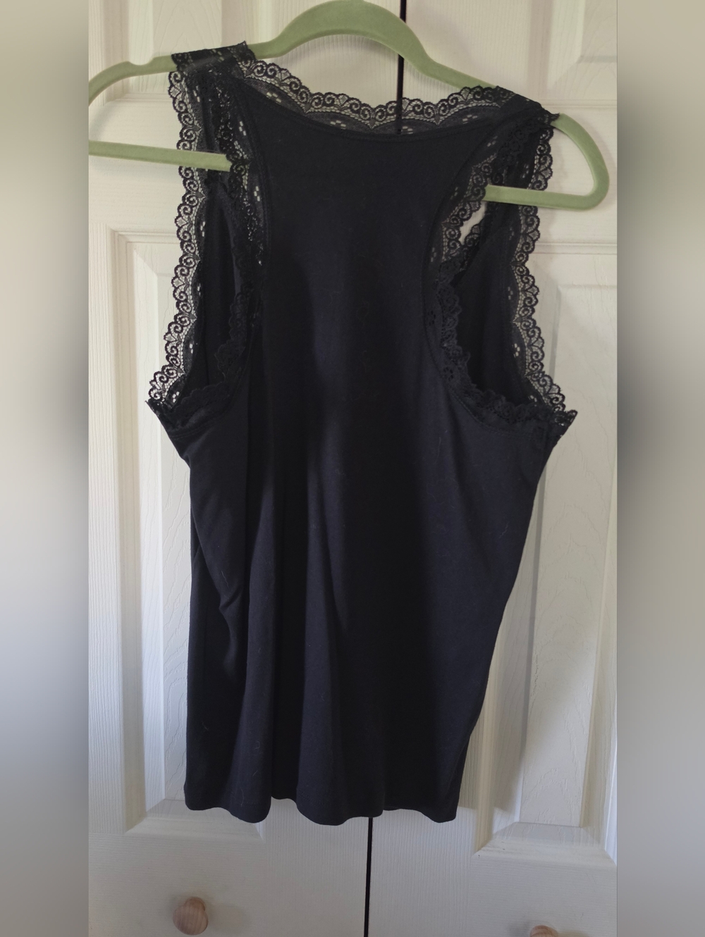 Venus Black Lace Rhinestone Tank - Picture 2 of 6